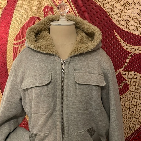 Vintage Diesel Sherpa lined heather gray men’s jacket - Picture 2 of 15